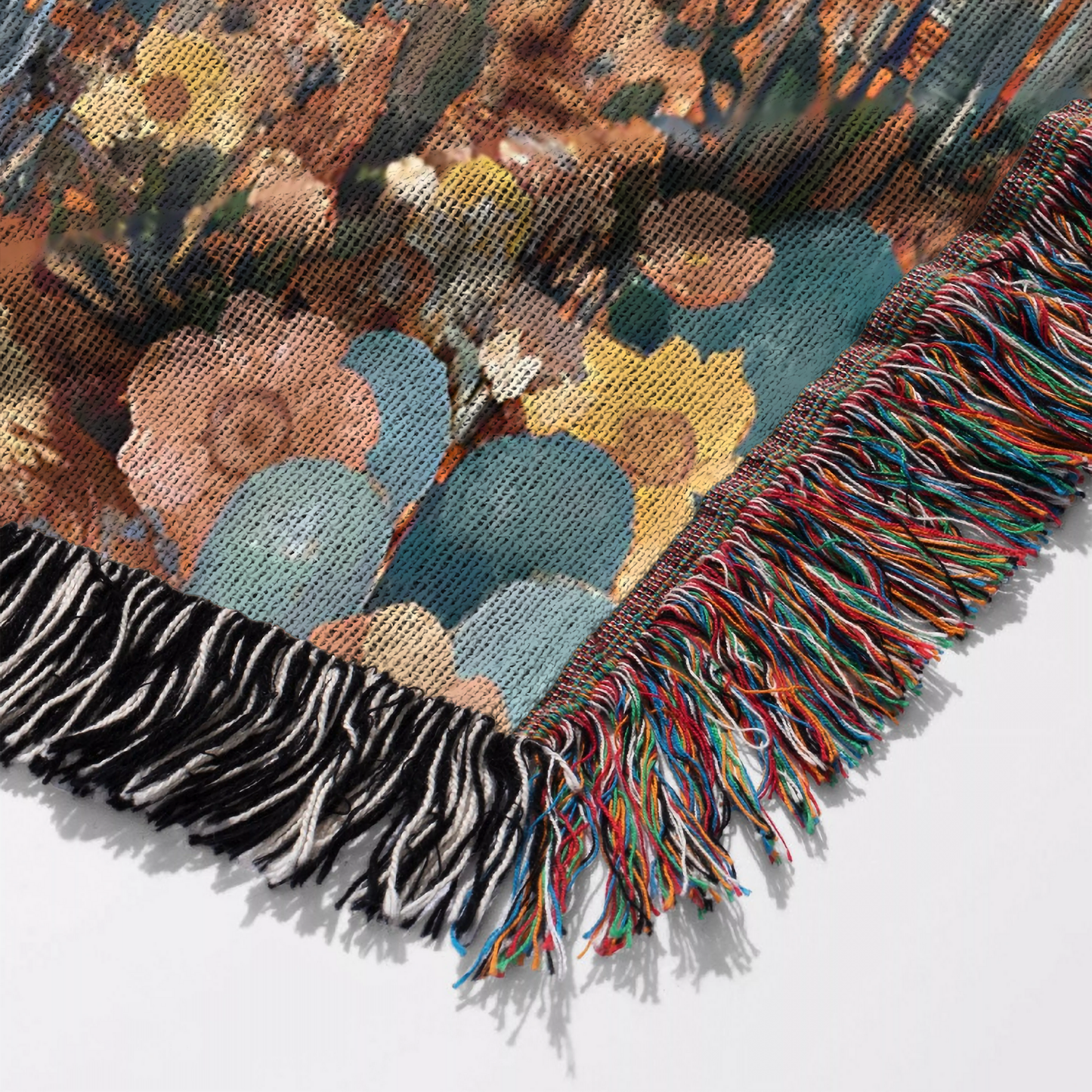 Desert Night & Coyote Woven Blanket 100% Cotton