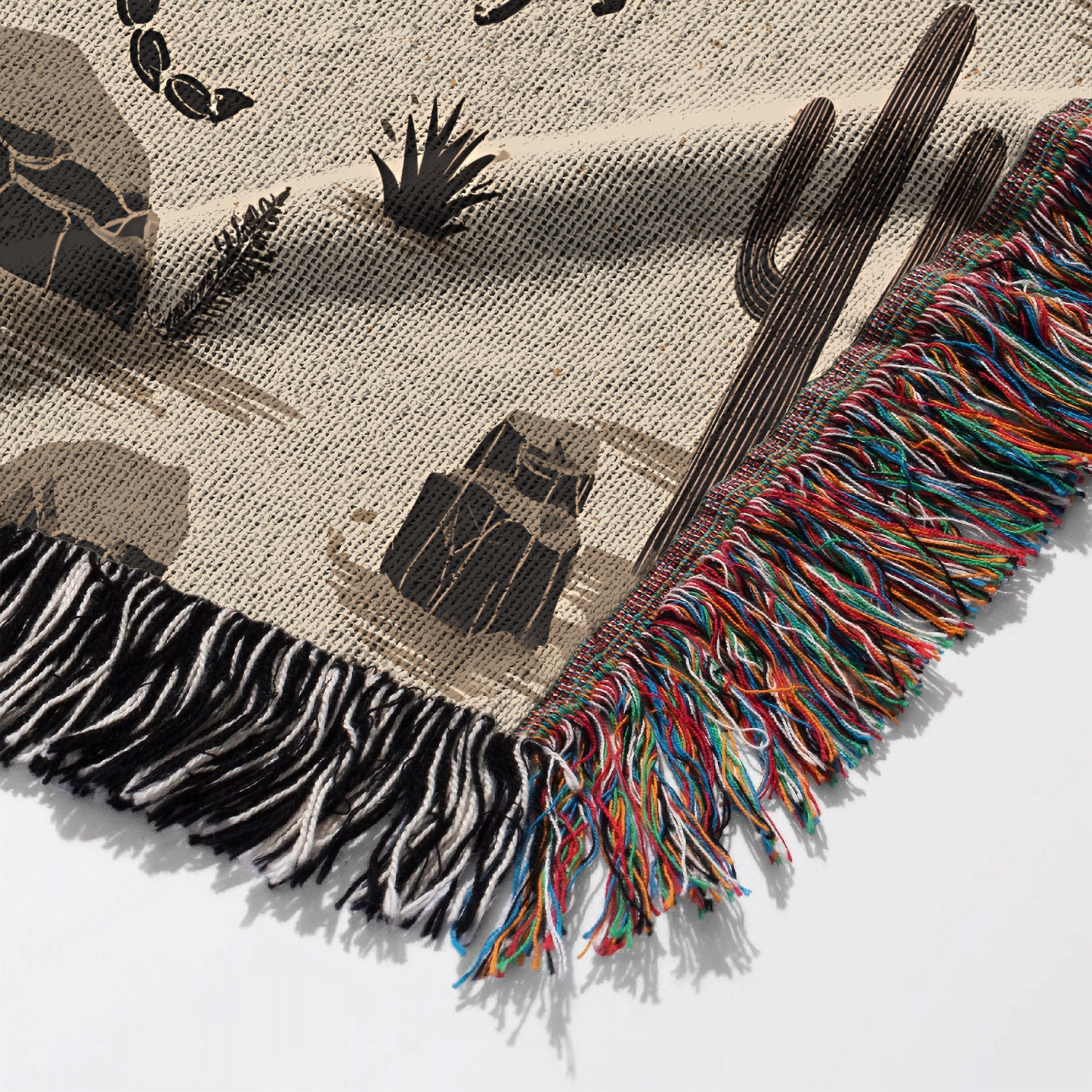 Southwest Scorpion Desert Sand Woven Blanket